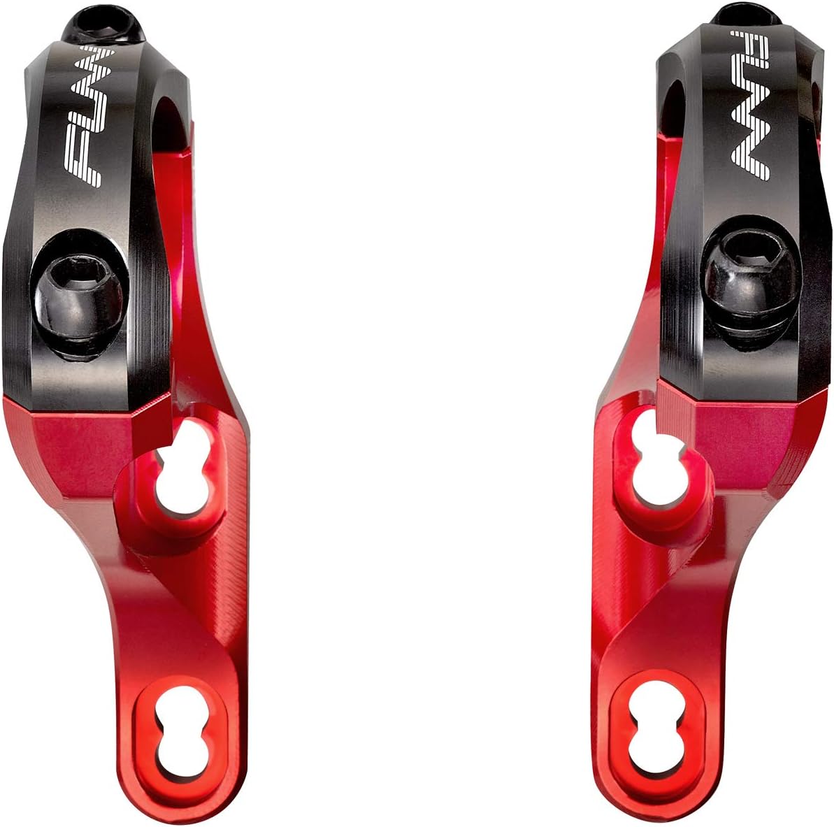 Funn RSX Mountain Bike Direct Mount Bike Stem with 35mm Bar Clamp, 2 Pieces Lightweight Split Design for Dual Crown Forks, Adjustable Extension 45-50mm