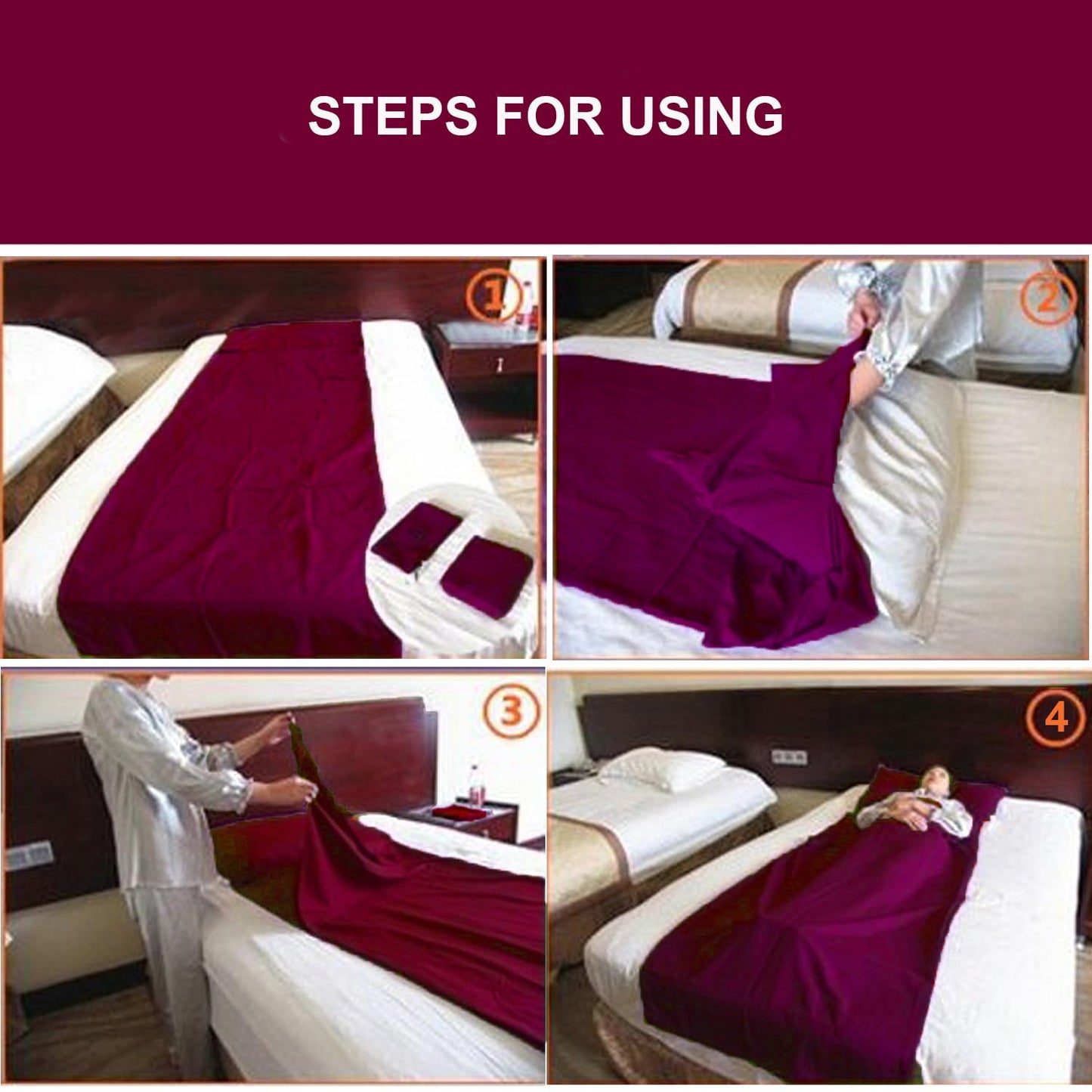 Sleeping Bag Liner Portable Travel Sleeping Sack Sheets Lightweight and Compact Camping Sheets for Adults Comfortable Liners for Traveling Hotel Camping Picnic Hostels Backpacking