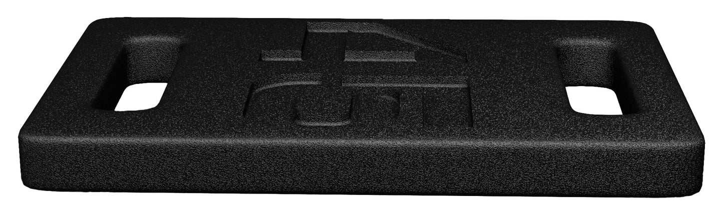 Fitvids Cast Iron Plate, Weighted Plate for Swings, Squat, Strength Training, Fitness Workout, and Home Exercises, 45-Pound