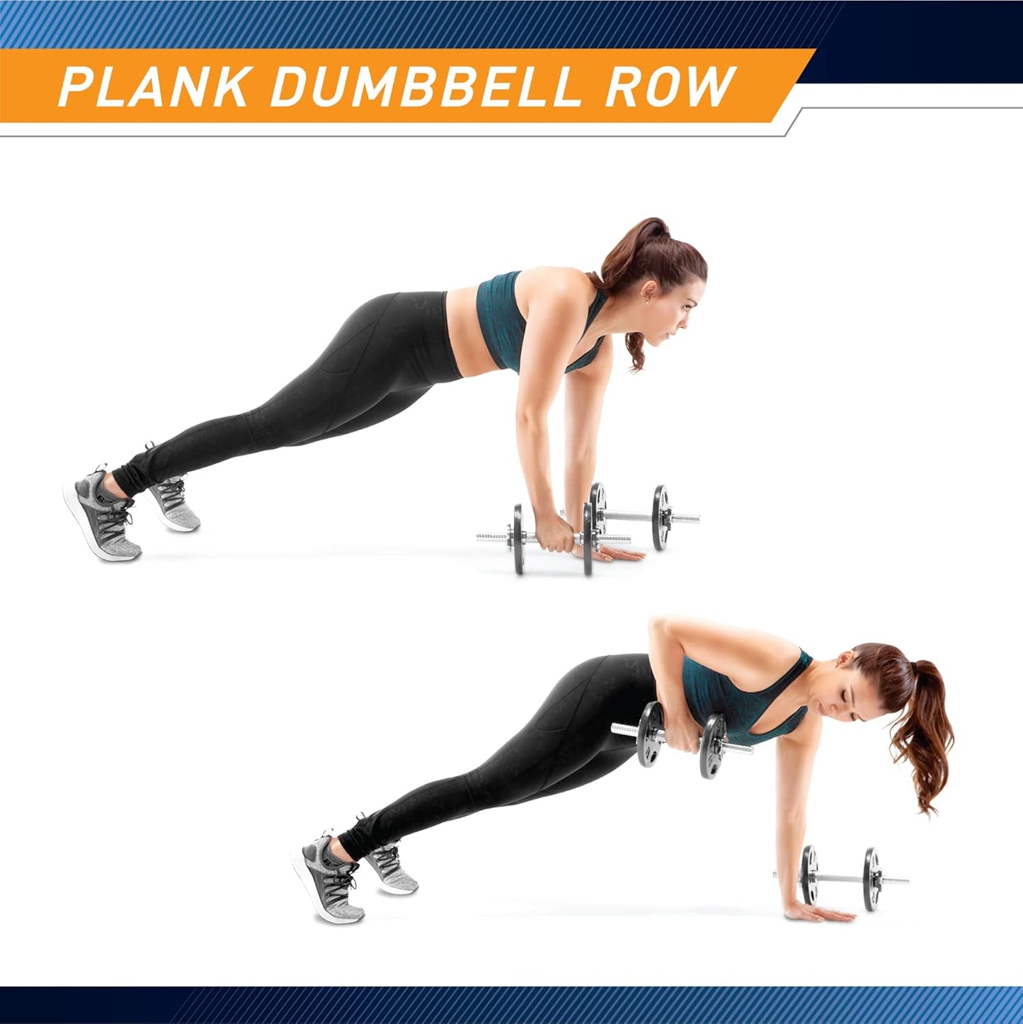 Adjustable 40 lbs Dumbbell Set with Collars for Home Gym - Strength Training & Bodybuilding