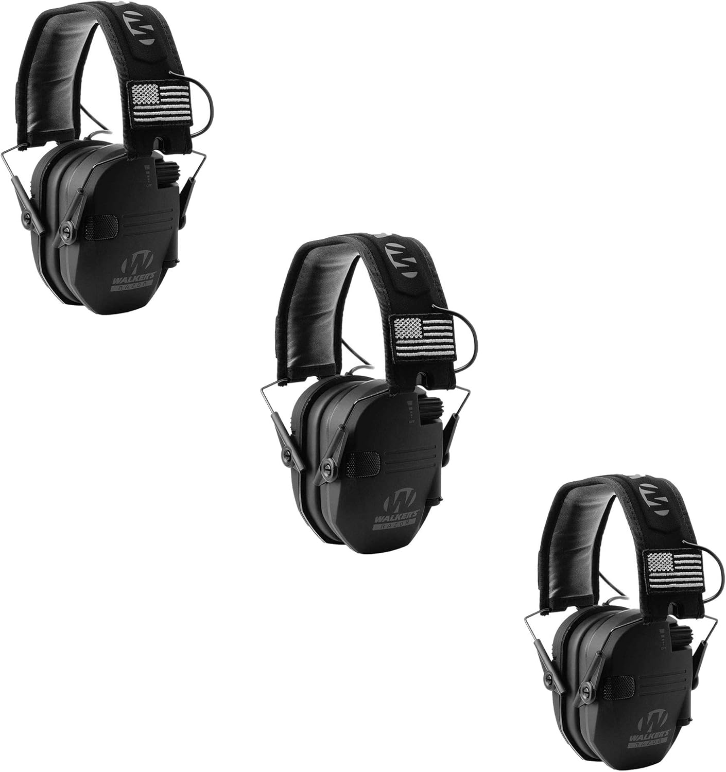 Walker's Razor Slim Shooter Electronic Hunting Folding Hearing Protection Earmuffs