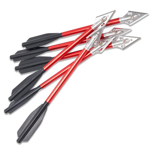 S F Small Crossbow Bolts 6.7inch Mini Crossbow Arrows 50lbs-80lbs for Adults Shooting Practice Small Hunting Game-red