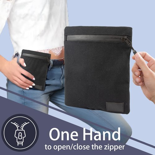 EDC Belt Organizer Pouch for Men & Women - Small Tactical Belt Bag with Zipper for Traveling & Hiking (Flat Design)
