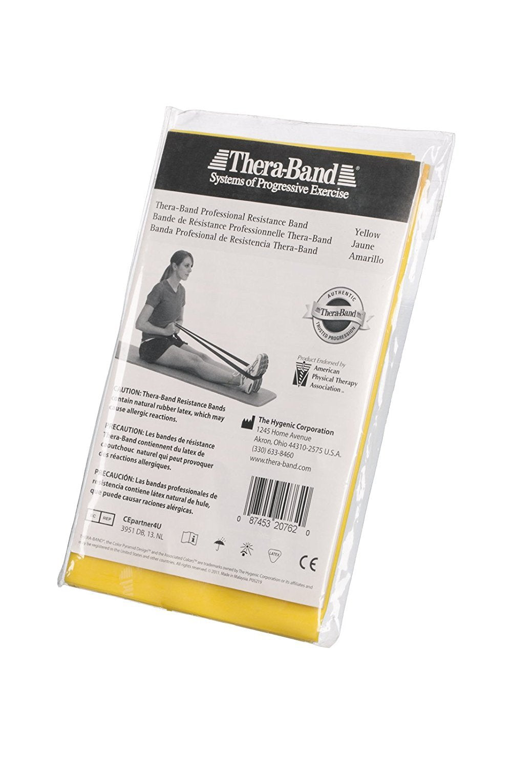 THERABAND Resistance Bands, 5 Foot, 15 Count Professional Latex Elastic Bands For Upper & Lower Body Exercise, Physical Therapy, Pilates, At-Home Workouts, & Rehab, Heavy Green, Intermediate, Level 3