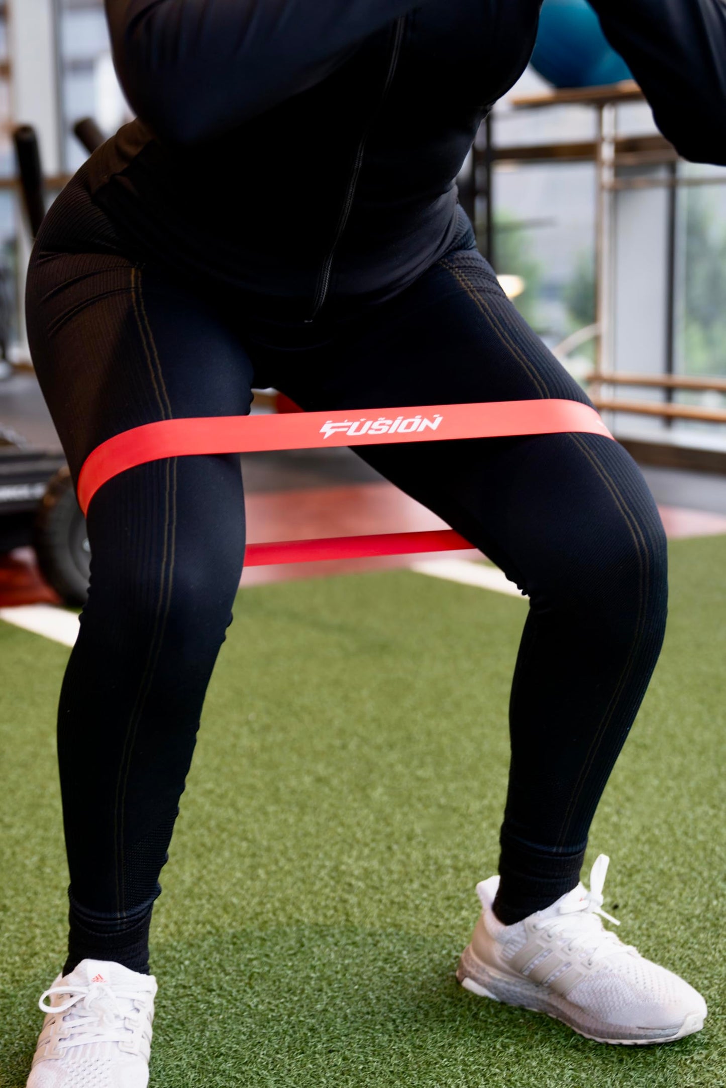 Fitness Fusion Resistance Loop Exercise Bands Set of 5 – Durable Bands with 5 Resistance Levels, Non-Slip Design, Comfortable on Skin, Includes Carry Bag – Home and Gym Workouts for Women and Men