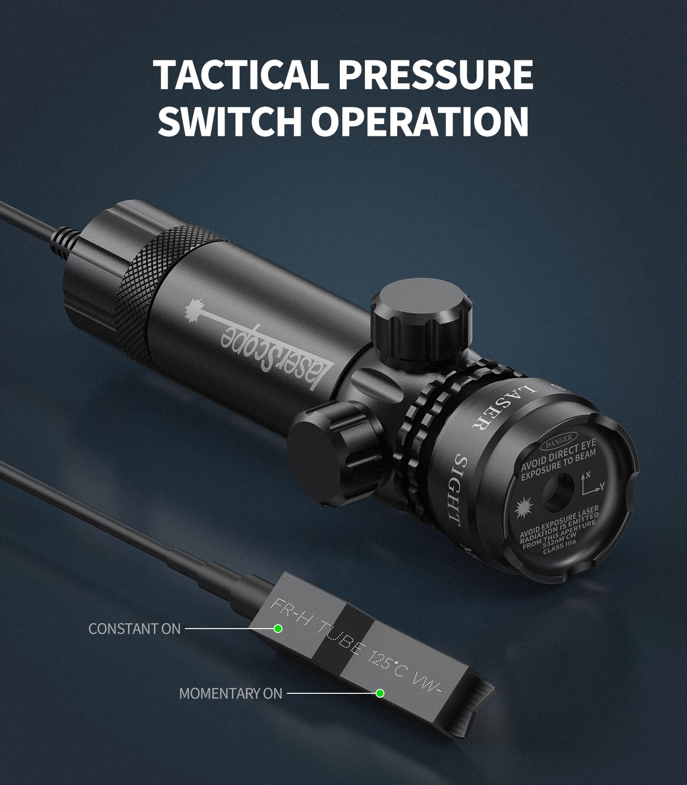 Feyachi GL-6 Tactical Green Laser Sight with Picatinny Rail Mount and Barrel Mount Include Pressure Switch