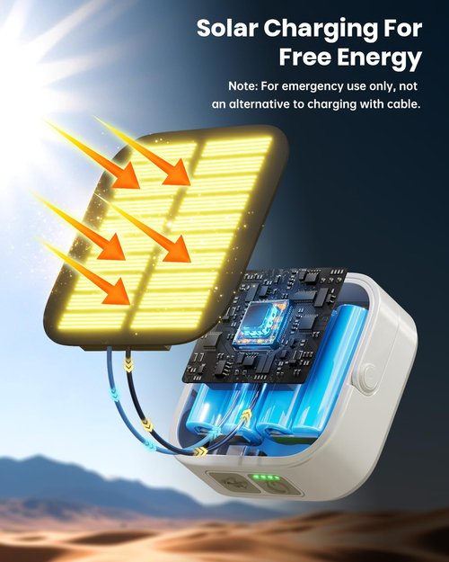 Eventek Solar Camping Lights 10000mAh, Rechargeable Solar Camping Lantern Up to 144 Hours & 4 Light Modes, Portable IP65 Waterproof LED Camping Light for Camp, Tent, Power Outages Emergency