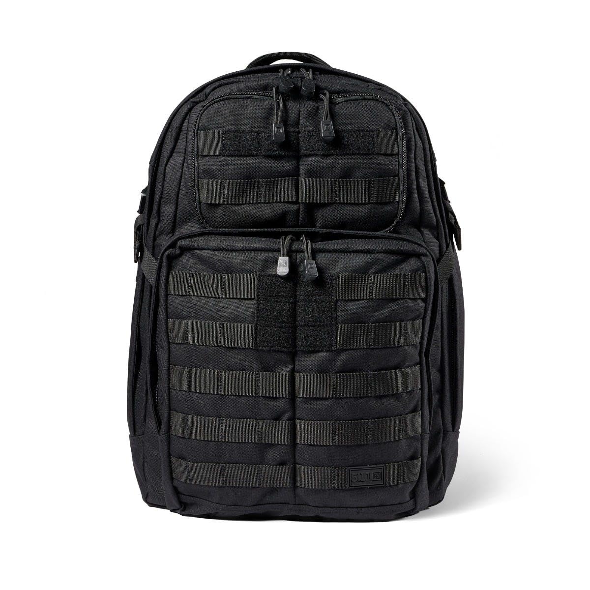5.11 Tactical Backpack, RUSH 24 2.0 Military Survival Molle Back Pack with Laptop Compartment, 37L, Black, Style 56563ABR