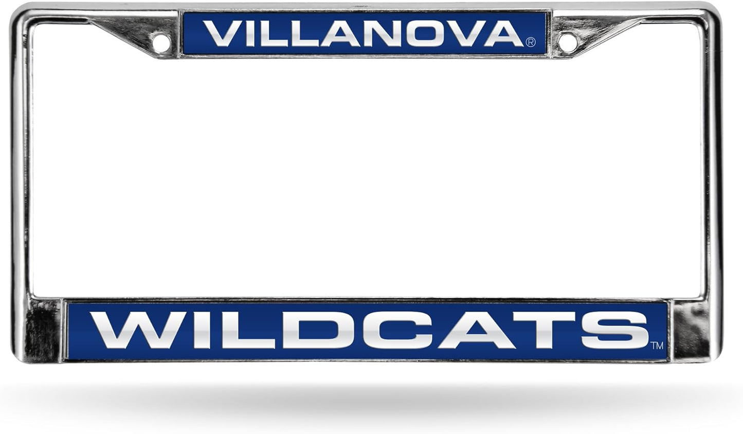 Rico Industries NCAA Unisex-Adult Laser Cut Inlaid Standard Chrome License Plate Frame
