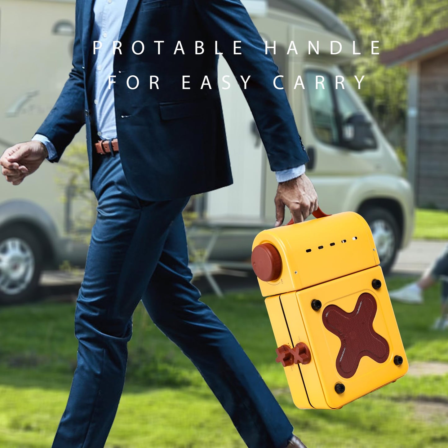 Aircity 2 Burner Folding Camping Stove - Portable Propane Stove with Adjustable Burners, Perfect for Camping, Picnics, Outdoor Activities, and Emergency Use (16,000 BTU)