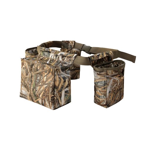 MDSTOP Dove Hunting Game Belt, Multifunction Hunting Gear Bags, Adjustable Shotgun Shell Pouch and Water Bottle Carrier for Shooting, Hunting, Dog Training, Fishing (Camo)