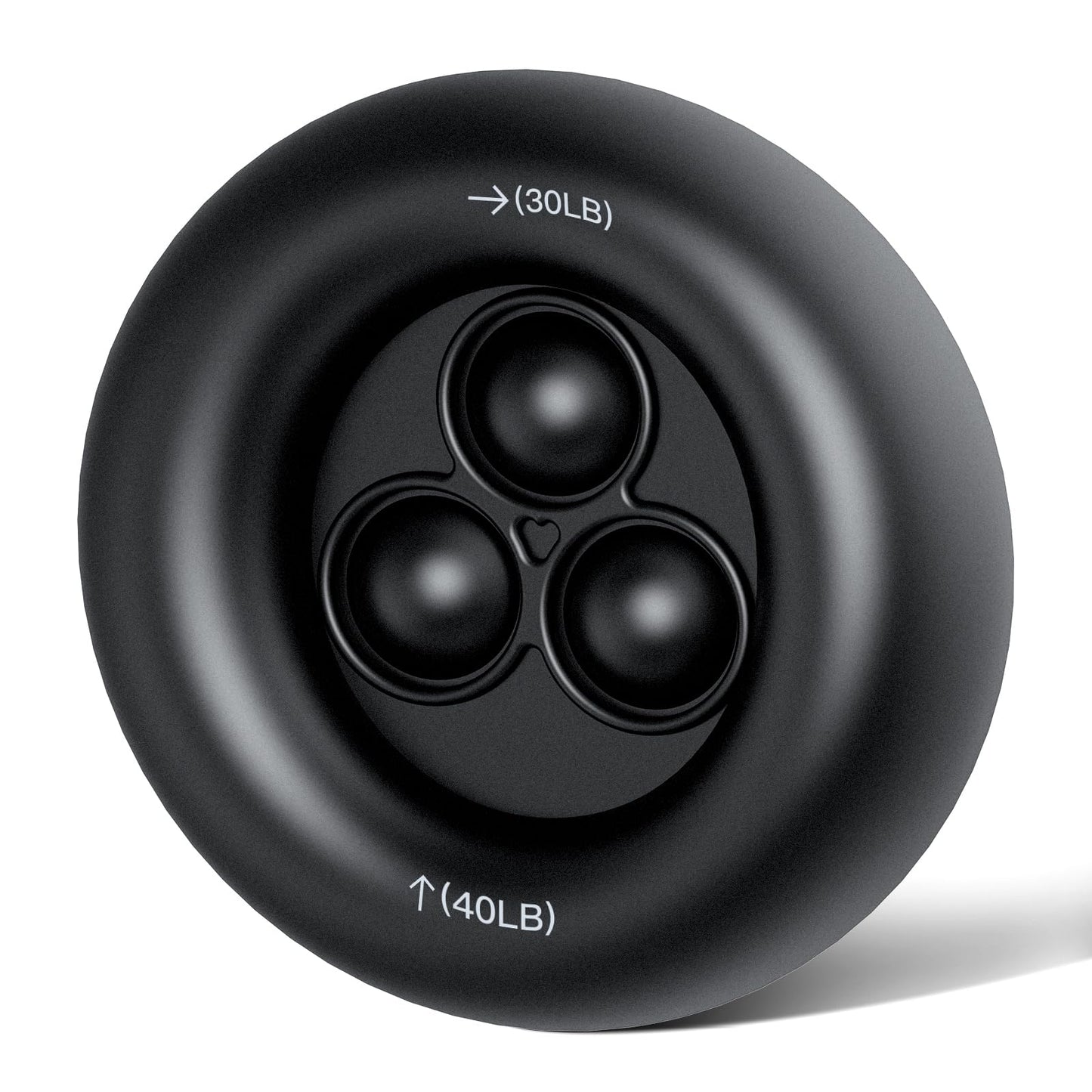 FitBeast Grip Strength Trainer, Dual Resistance Grip Ring, Stress Relief Bubbles, Hand and Forearm Strengthener for Rehabilitation and Stress Relief, Black