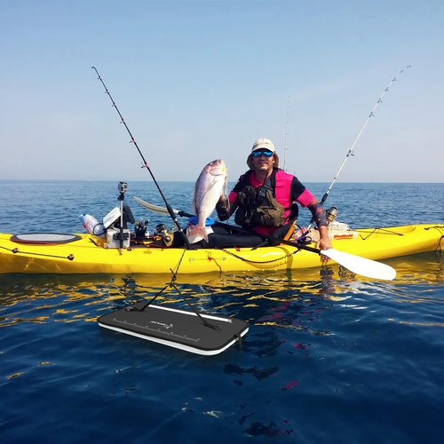 SANLIKE Floating Fishing Basket Collapsible Fishing Net Cage, Rubber Coated Net 59L Fish Basket for Live Caught Fish Minnows Bait Bucket Minnow Trap, Black