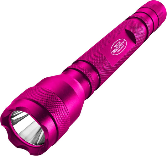 Ultra Bright Pink LED Flashlight - 180 Lumens, 150m Beam, Compact & Water Resistant for EDC, Home Security & Camping