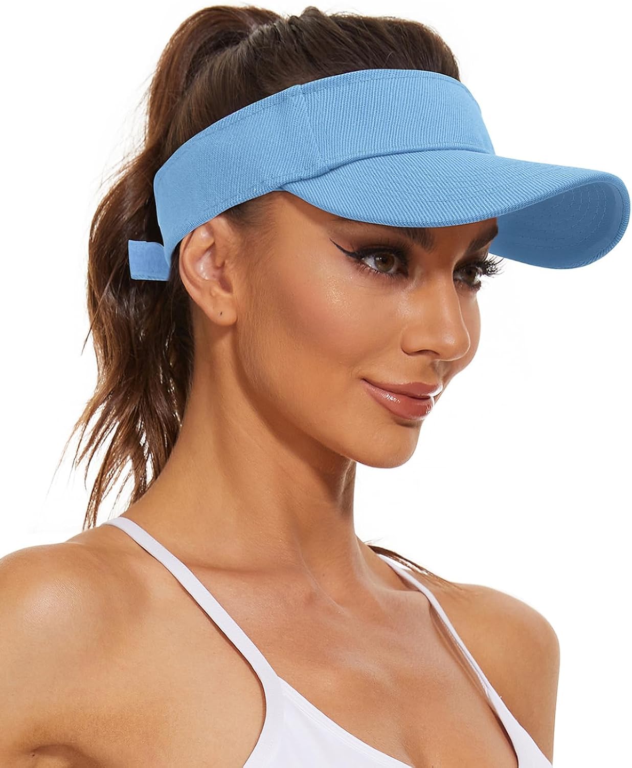 Women's Sun Protection Visor Hat | Cotton Sports Cap for Outdoor Activities
