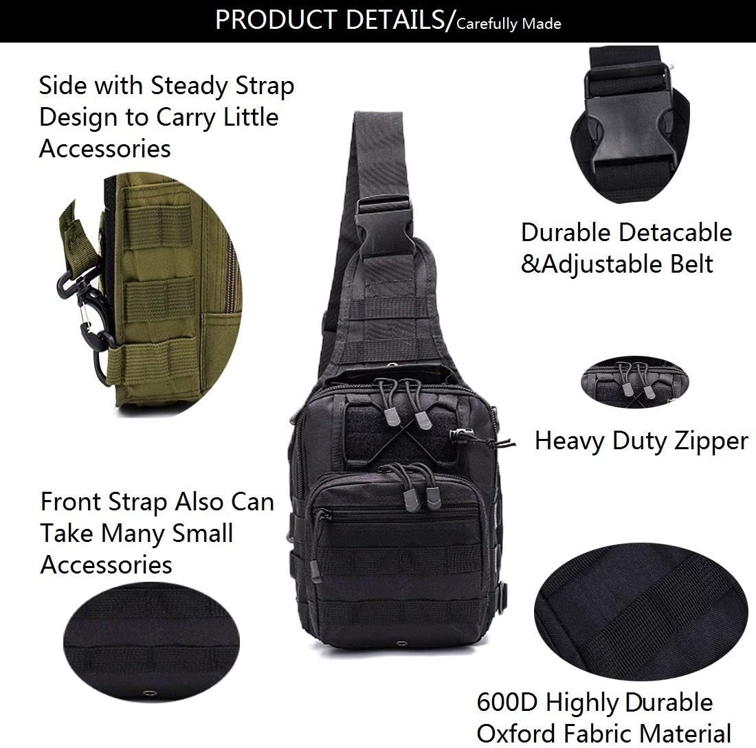Tactical Backpack Outdoor Shoulder Bag Satchel Sling Chest Packs Daypacks