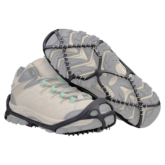 Walk Traction Cleats Ice Snow Grips Crampons for Boots and Shoes Anti-Slip Ice Snow Traction Cleats Portable Flexible Footwear Running on Snow and Ice Large