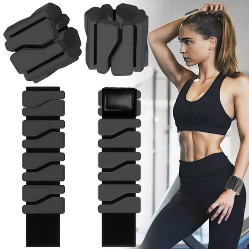 Wrist and Ankle Weights for Women Men - Adjustable Wrist Weighted Bracelet 2Lbs (1Lb Each), Wearable Waterproof Arm Leg Weights for Home, Gym, Yoga, Walking, Running, Dance, Pilates, Cardio, Hiking