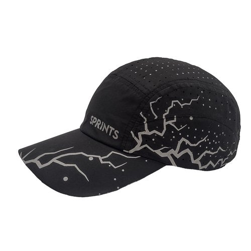 Sprints Race Day Performance HyperG Racing Cap | The Lightweight, Quick Dry, Running, Sport Hat, One Size, Unisex (US, Alpha, One Size, Dystopian Dark Miles Reflective)