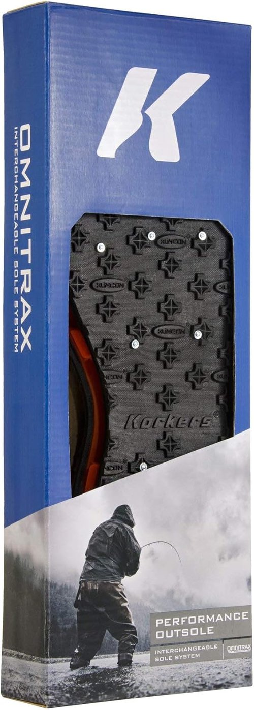Korkers OmniTrax v3.0 Studded Kling-On, Black/Orange