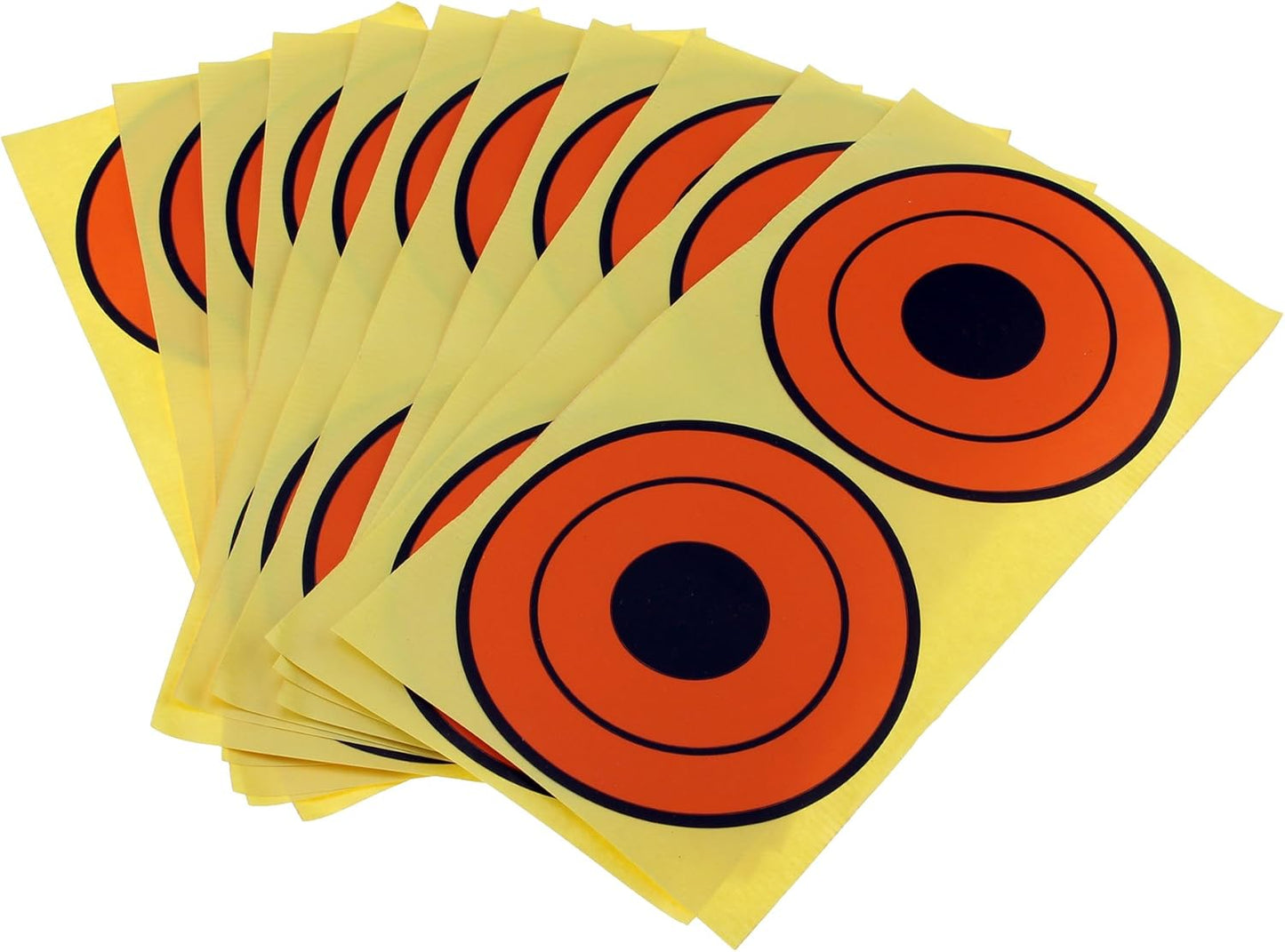Trigger Press 220 Flat Pack 3 Inch Adhesive - Shooting Target Stickers - Blaze Orange - MOA Accurate - Protective Case with Accuracy Charts