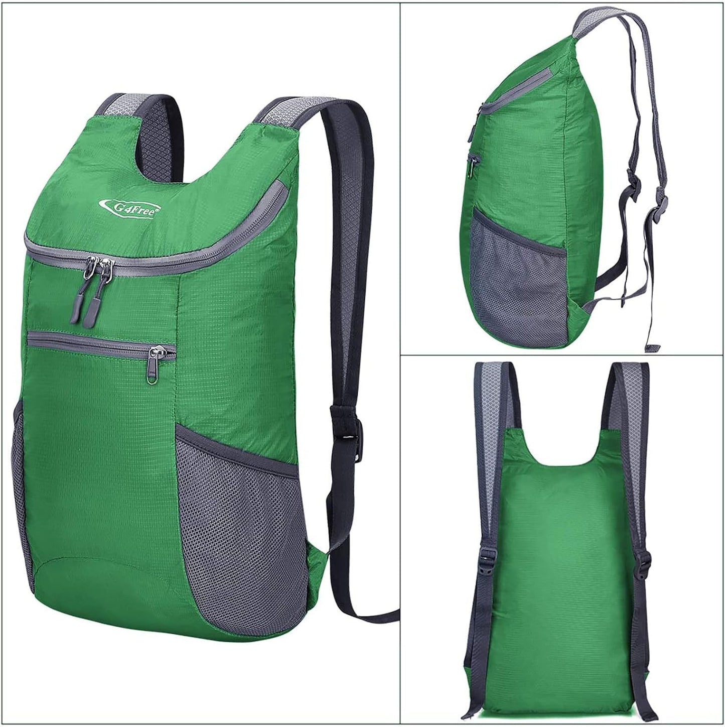 G4Free Lightweight Packable Hiking Backpack for Men Women Small Hiking Daypacks Foldable Shoulder Pack Casual Outdoor Bag 11L