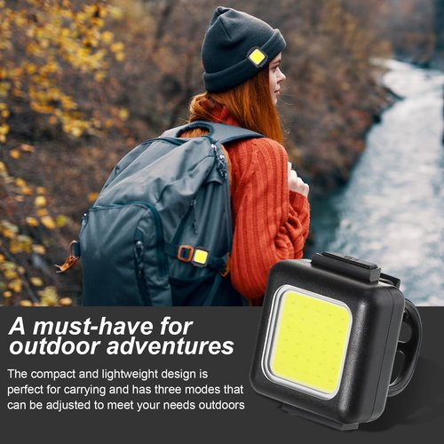 VIHOSE 6 Pcs Outdoor Night Running Lights for Runners High Visibility Rechargeable Clip on Flashlight Dog Lights for Night Walking Lightweight USB Reflective Running Gear Hiking Jogging Stroller