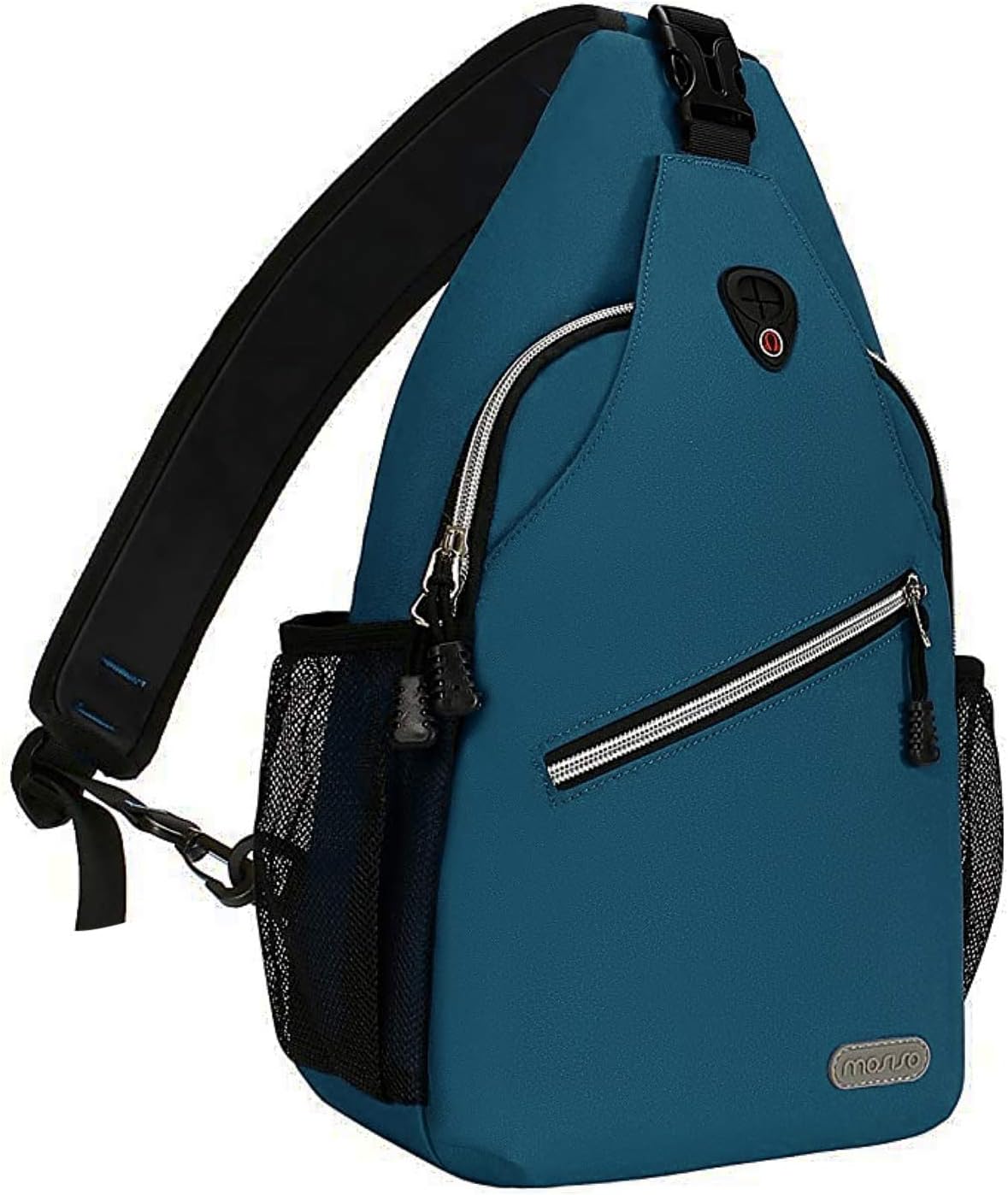 MOSISO Rope Sling Backpack (Up to 13 inch), Multipurpose Crossbody Chest One Shoulder Outdoor Travel Hiking Daypack, Black