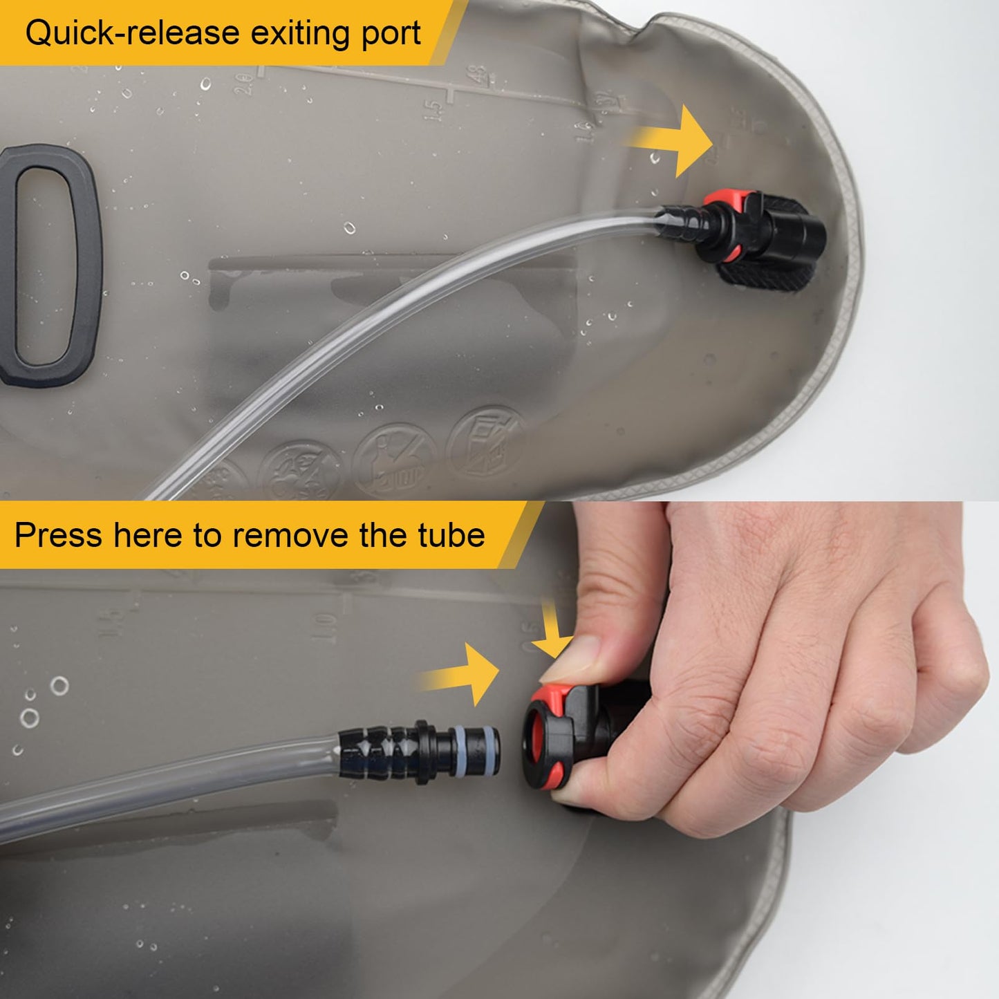 3L TPU Matte Hydration Bladder, Leak-Proof Water Reservoir for Hiking, Running & Cycling, Durable Water Pouch for Outdoor Adventures, Military Green