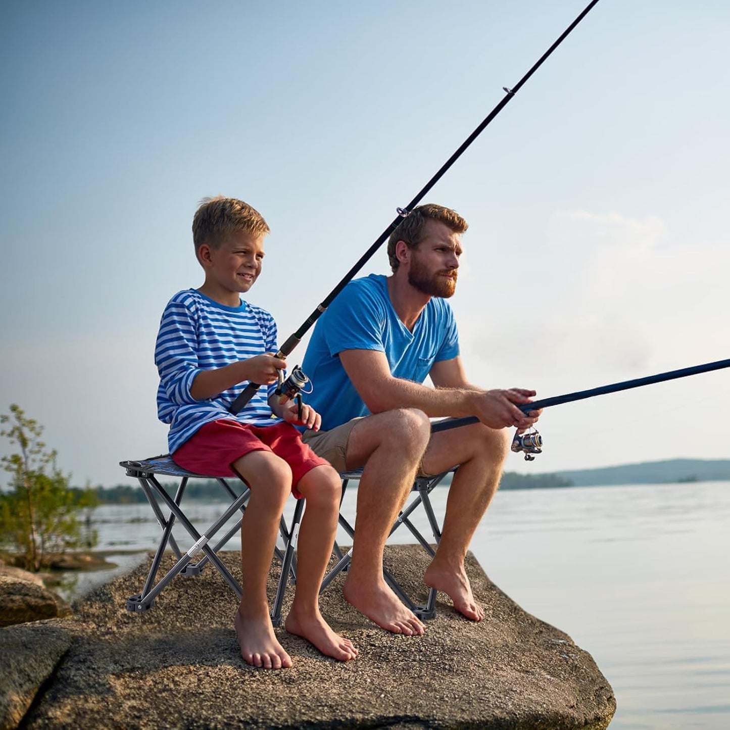 Folding Camping Stool Portable Chair Mini Foldable Stool for Adults Fishing Hiking Gardening and Beach with Carry Bag(Camouflage)