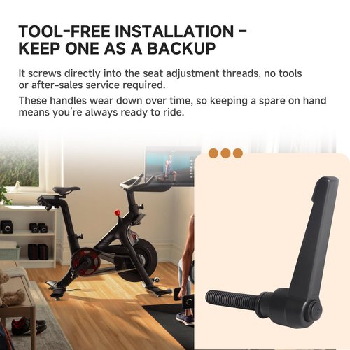 MZCTD Peloton Seat Slide Lever – L-Shaped Horizontal Saddle Adjustment Knob for Fore-AFT Positioning – Alloy Replacement for Indoor Bike