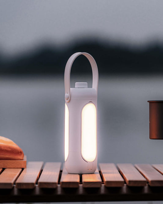 8AMTECH Camping Lantern, Portable Outdoor Light Folding Flashlight Large Capacity Emergency Power Supply Rechargeable Light for Backpacking, Hiking, Fishing, Emergency, Hurricane