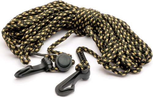 HME Gear & Bow Lift Cord (25FT) - Reliable Sturdy Adjustable Heavy Duty Tri-Color Cord with Two Clips for Lifting Hunting Gear