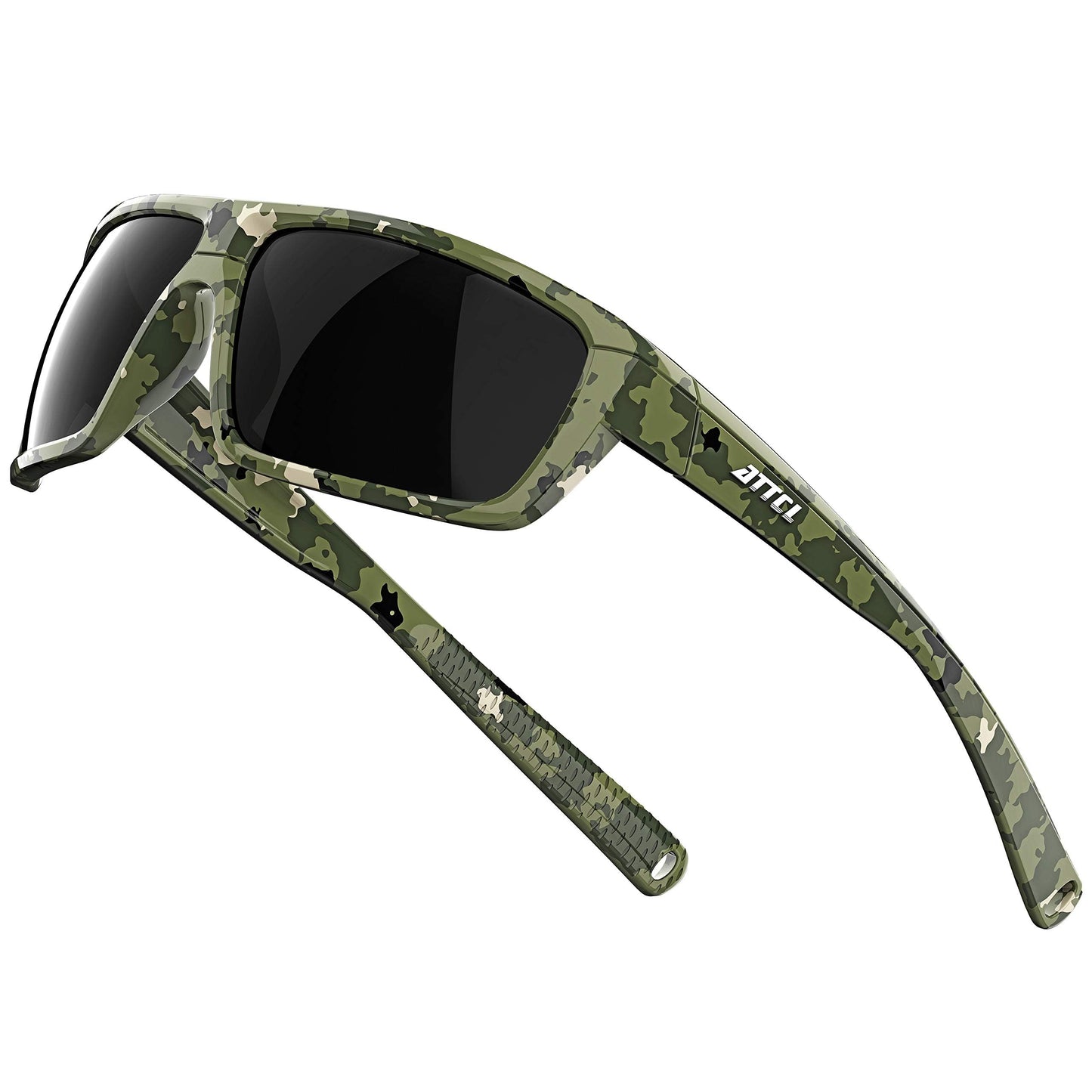 ATTCL Bundle Polarized Wrap Sunglasses For Men+Night Driving Glasses for men:(5001-Camouflage)+(5001-Night Driving Glasses)