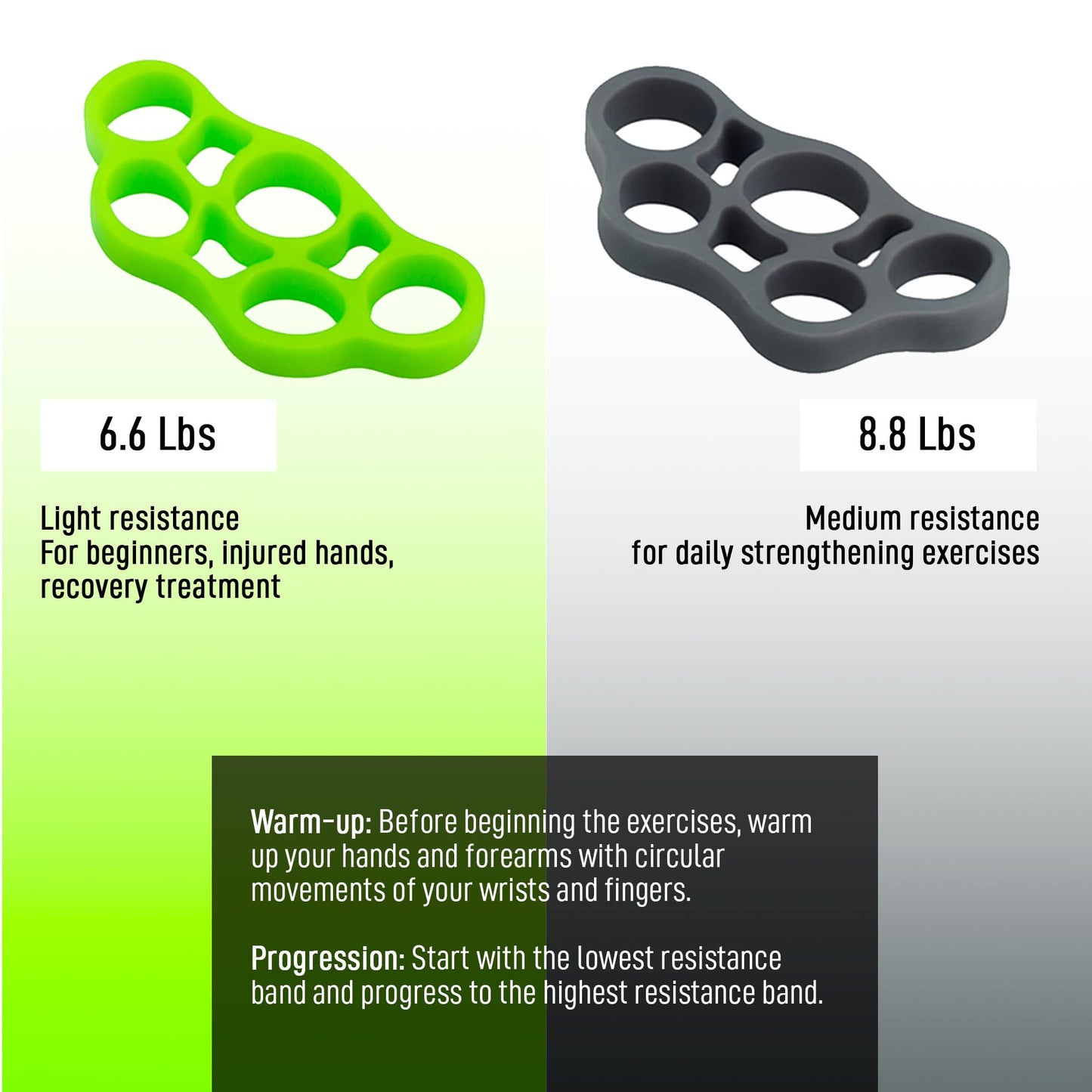 Flex bars for Physical Therapy – Wrist Strengthener & Finger Trainer for Tennis Elbow Relief – 3 Silicone Bars with Bag