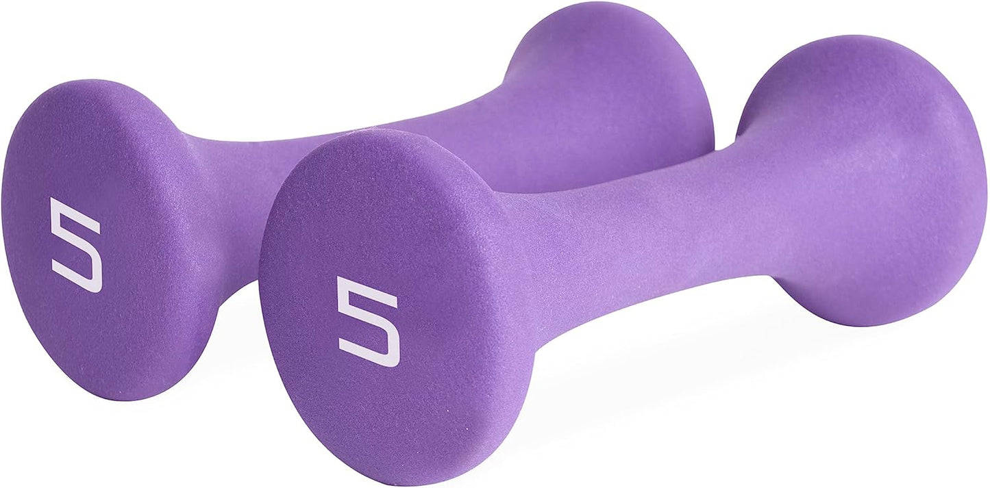 Tone Fitness set includes 3 PAIRS of DUMBBELLS