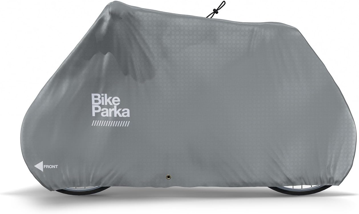 Stash Bike Cover - Lightweight, Waterproof & Durable Protection from Rain & Snow - Adjustable for Any Bike for Indoor/Outdoor Use, Stuff Sac Included (Ciel Blue)