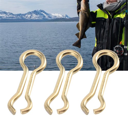 ZLXHDL 300PCS Brass Sinker Eyes for Lead Weight Mold, Fishing Sinker Eyes Eyelets, Carp Fishing Wire Eyes Sinker Screw Guides Loops Tackle Accessory(S)