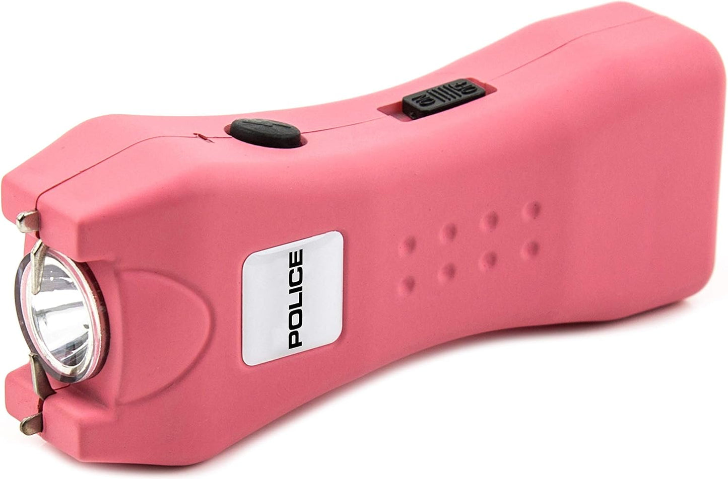Police Stun Gun for Self Defense 618 – High Voltage Mini Rechargeable with LED Flashlight, Compact & Heavy Duty – Personal Security for Women - Pink