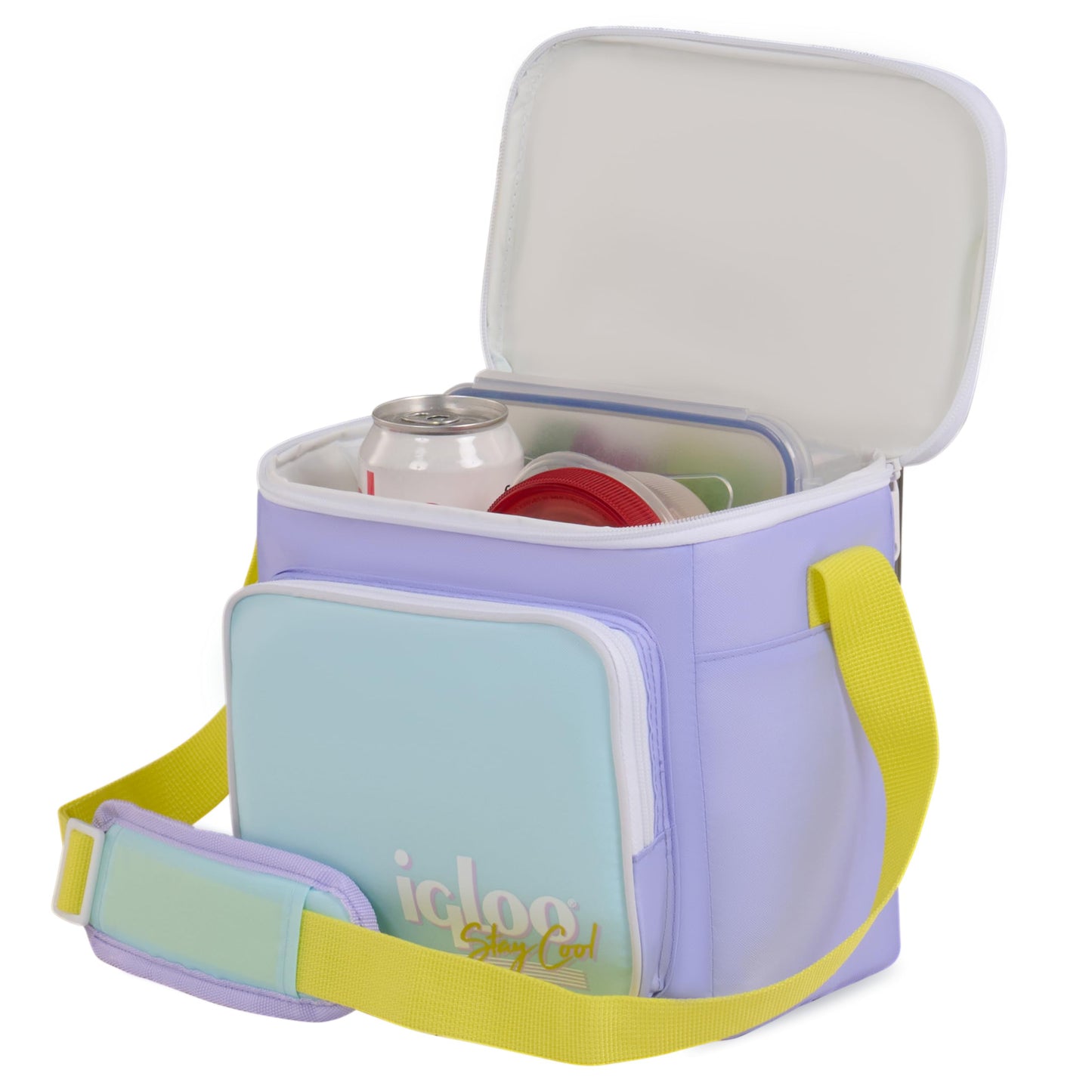 Igloo Lilac Breeze RETRO SQUARE LUNCH BAG