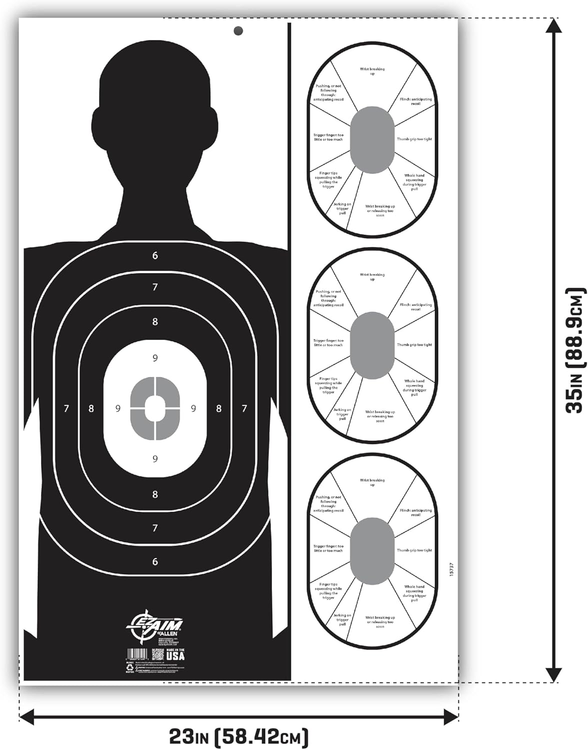 Allen Company Archery Bullet Points - Soft Arrow Tips for Target Practice - Screw-On Design - Reduces Wear and Tear on Targets - Multiple Sizes/Grain - 12-Pack - Black