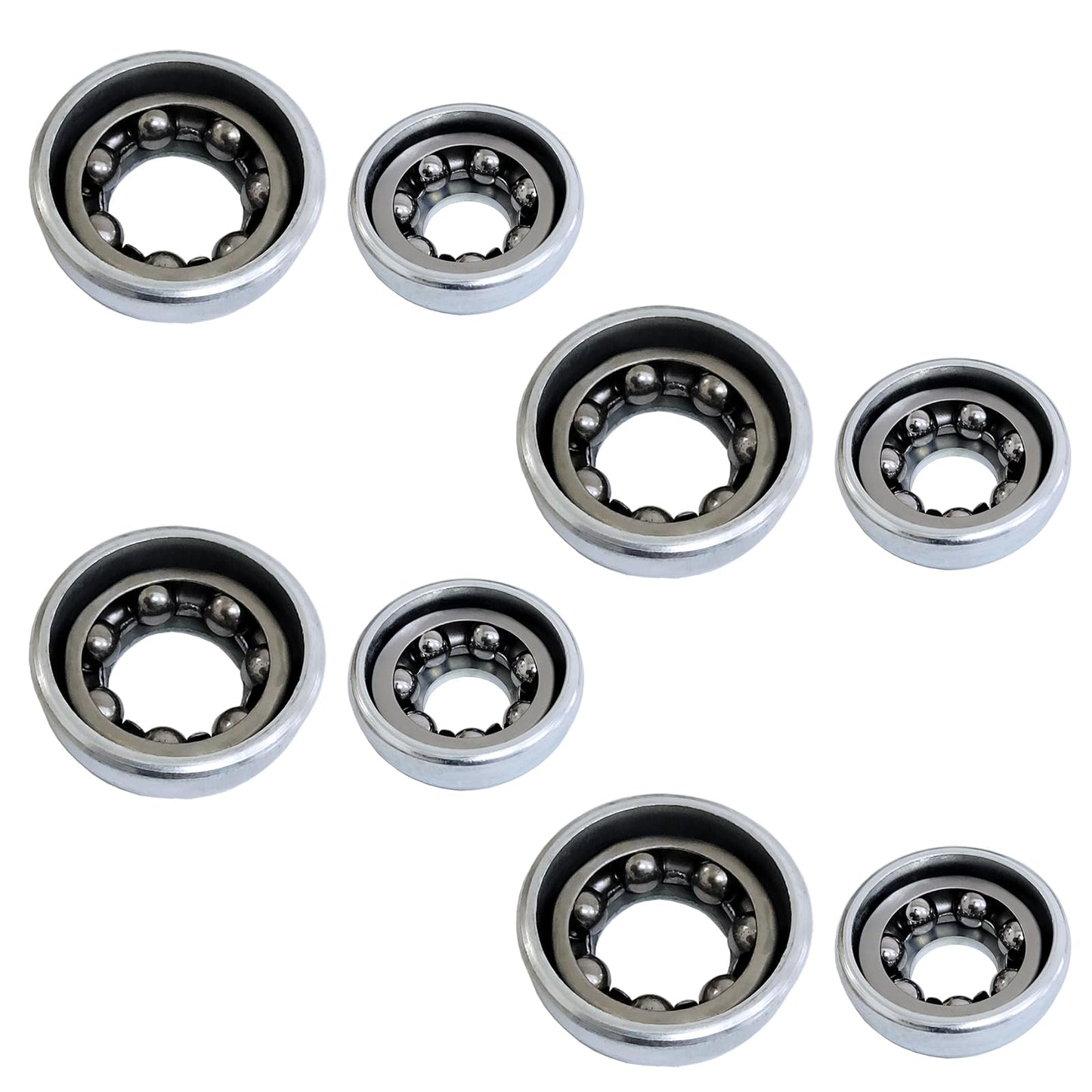 Auto-plaza 4X Front Axle Cups for 5/16 Front Hub + 4X Rear Axle Cups for 3/8 Rear Hub Mountain Bike Bicycle Accessories