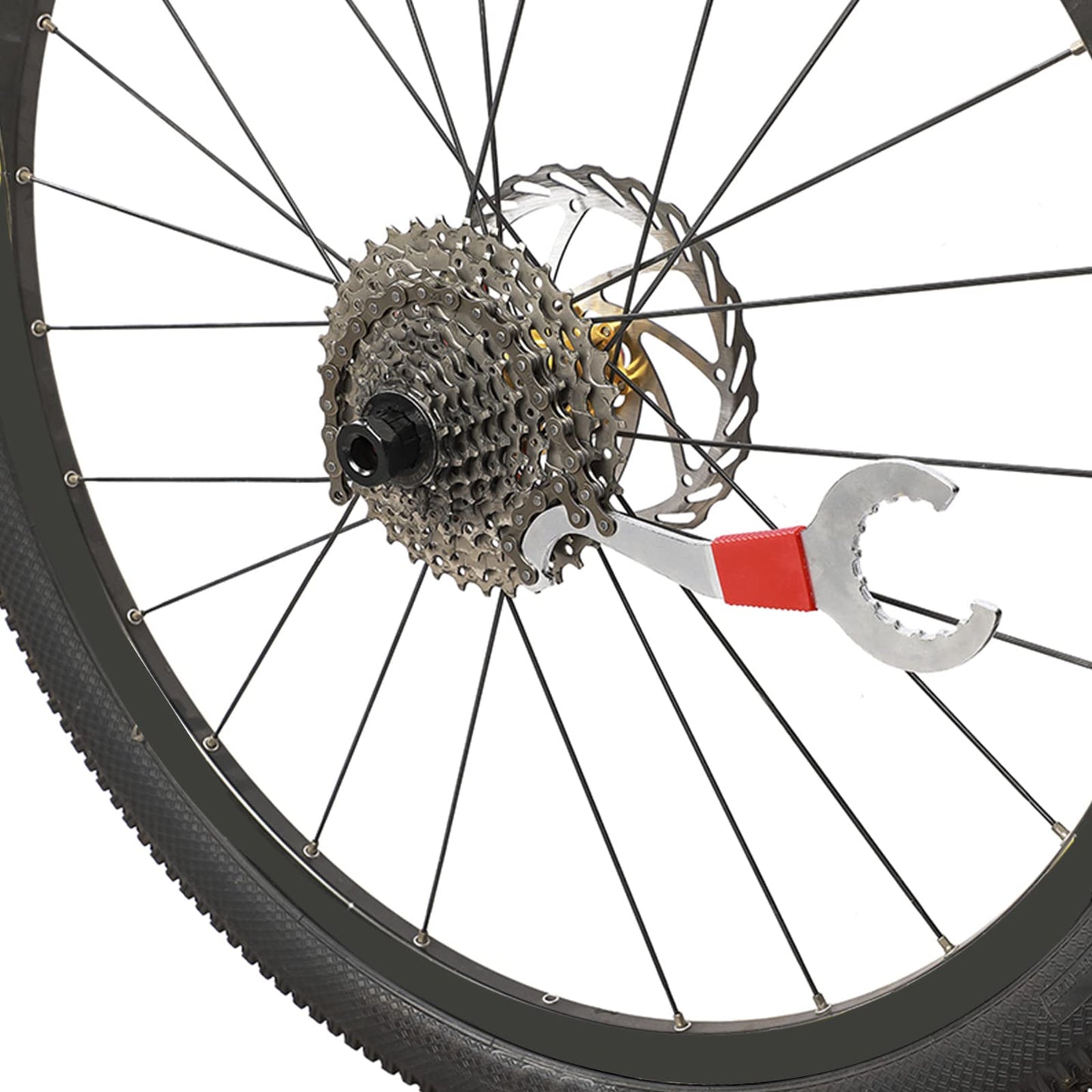 6pcs Bike Repair Tool Kit Multi-Function Mountain Bicycle Bike Repair Tool Kits 3-in-1 Cassette Remover/Wrench Crank Puller/Extractor Chain Breaker/Spoke Wrench/Freewheel Remover/Bottom Bracket