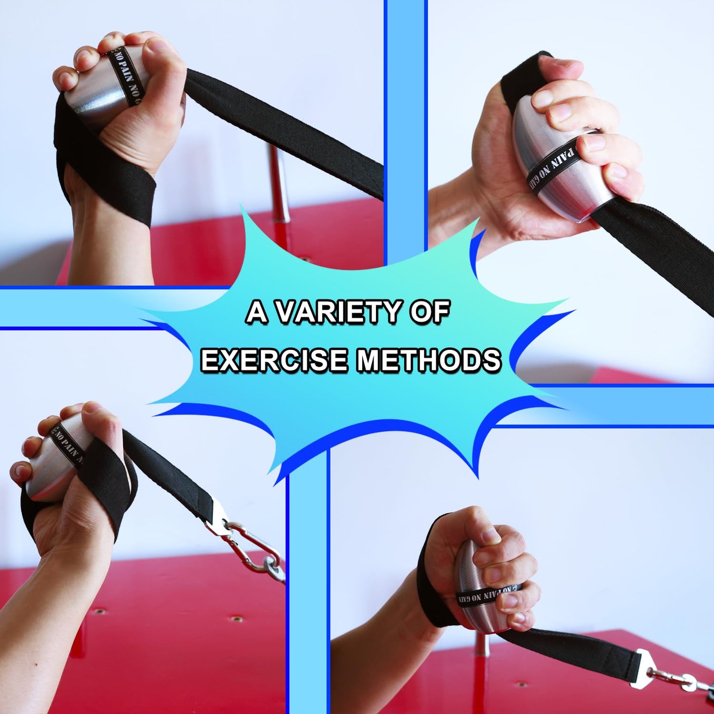 Aluminum Alloy Elliptical Wrist Ball Trainer for Arm Wrestling and Grip Strength-Durable Wrist and Forearm Exerciser with Non-Slip Grip for Strength Training, Pronation, Supination, and Rehabilitation