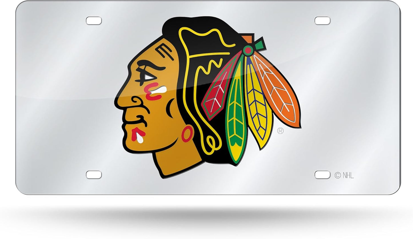 NHL Anaheim Ducks License Plate Tag - Laser Inlaid Metal Car Accessory