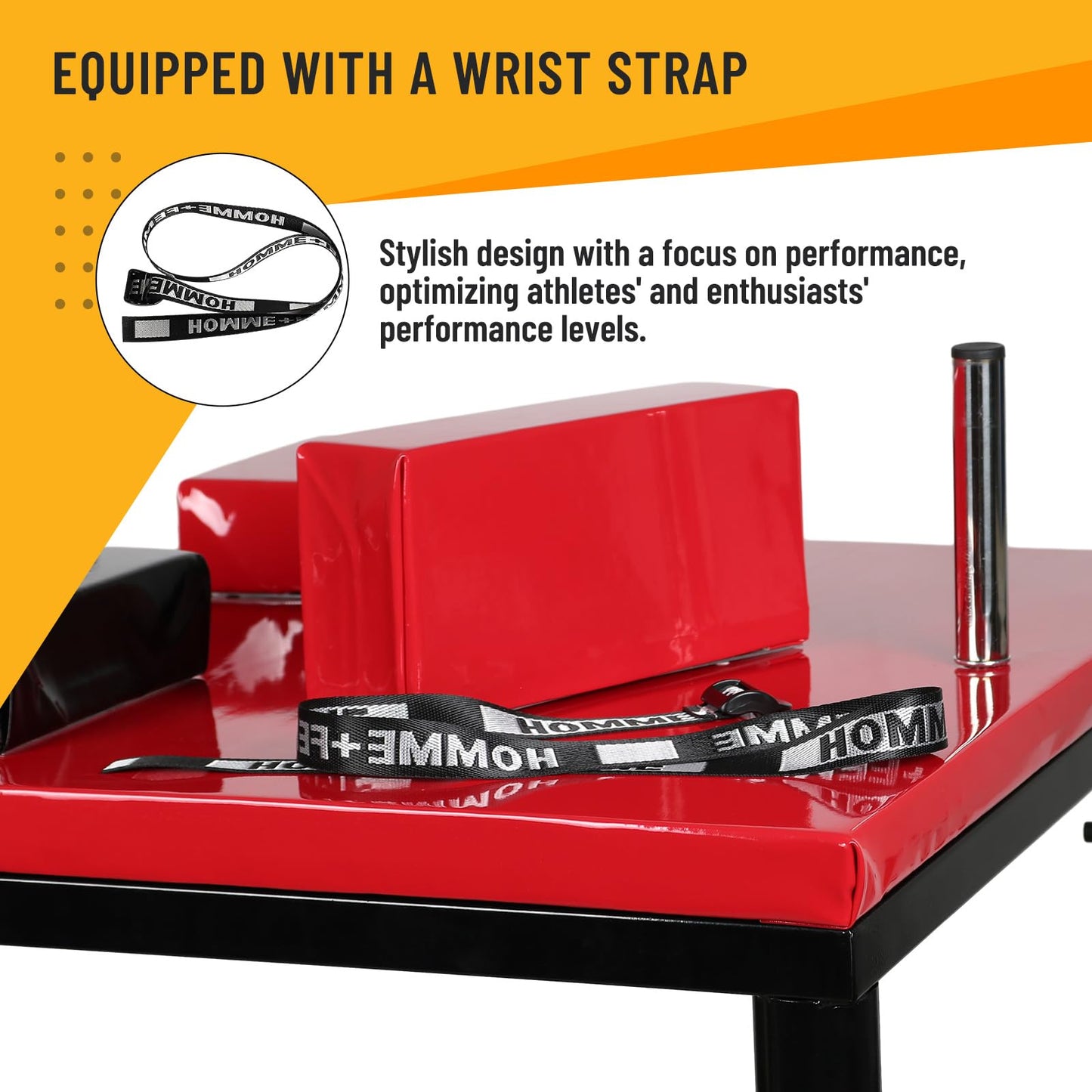 INNOLIFE Arm Wrestling Table, Arm Wrestling Battle Table, Arm Wrestling Table with Detachable Wrist Force for Home Gym, Red