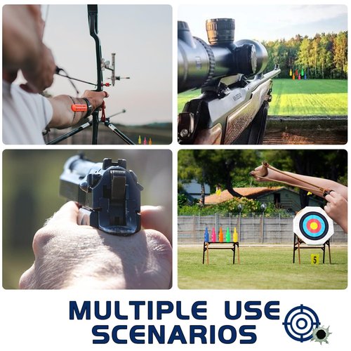 OYSERHOM OPS Reactive Shooting Targets Shatterproof Plastic Bottle for Small Caliber, Indoor and Outdoor Range Shooting Targets, Bright Colors with Hanging Rope, Target Practice, 6 Pack