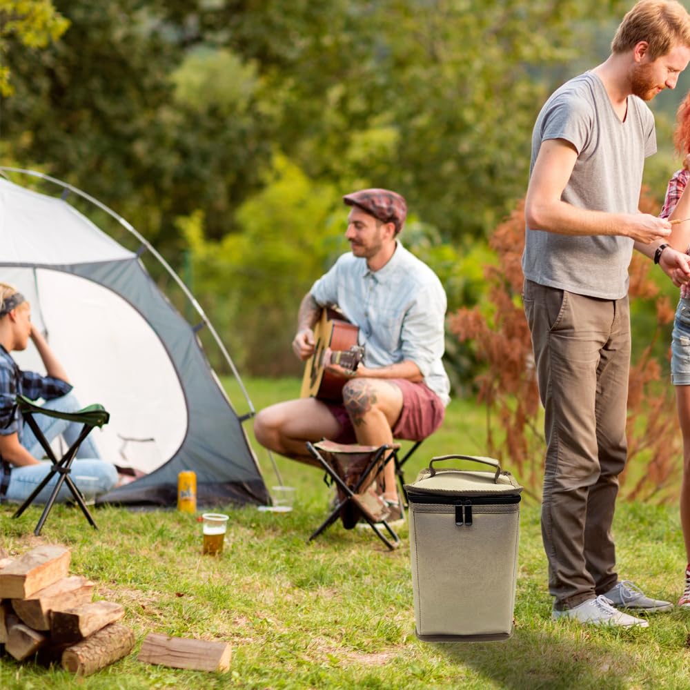 Fuel Cylinder Storage Bag, Butane Fuel Tank Cover with Handle Gas Cylinder Tank Accessories for Outdoor Camping Cooking