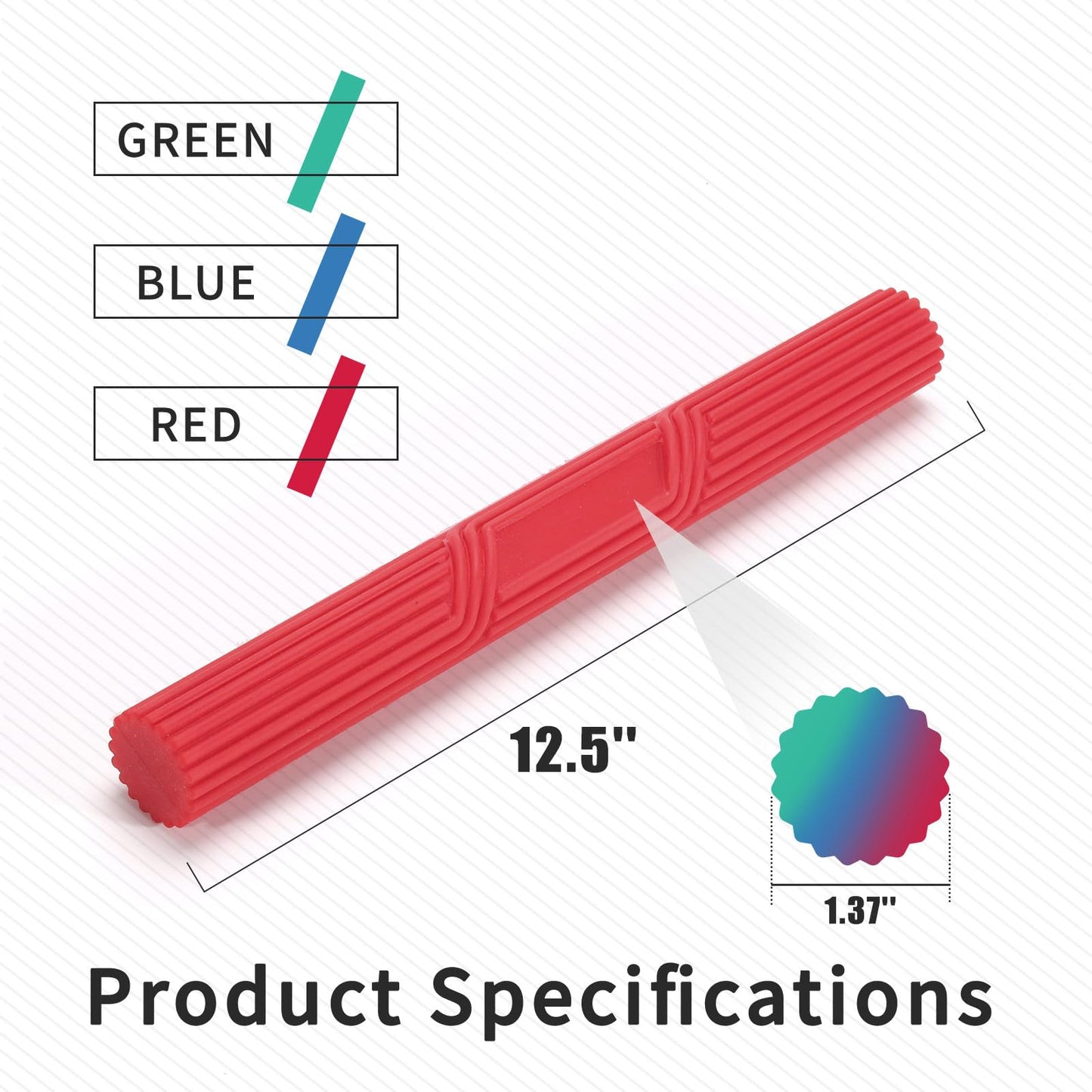 FlexBar for Physical Therapy, Tennis Elbow Therapy Bar Improves Grip Strength, Relieve Tendonitis Pain, Resistance Bar for Golfers Elbow Wrist Forearms Pain Relief - 3ps