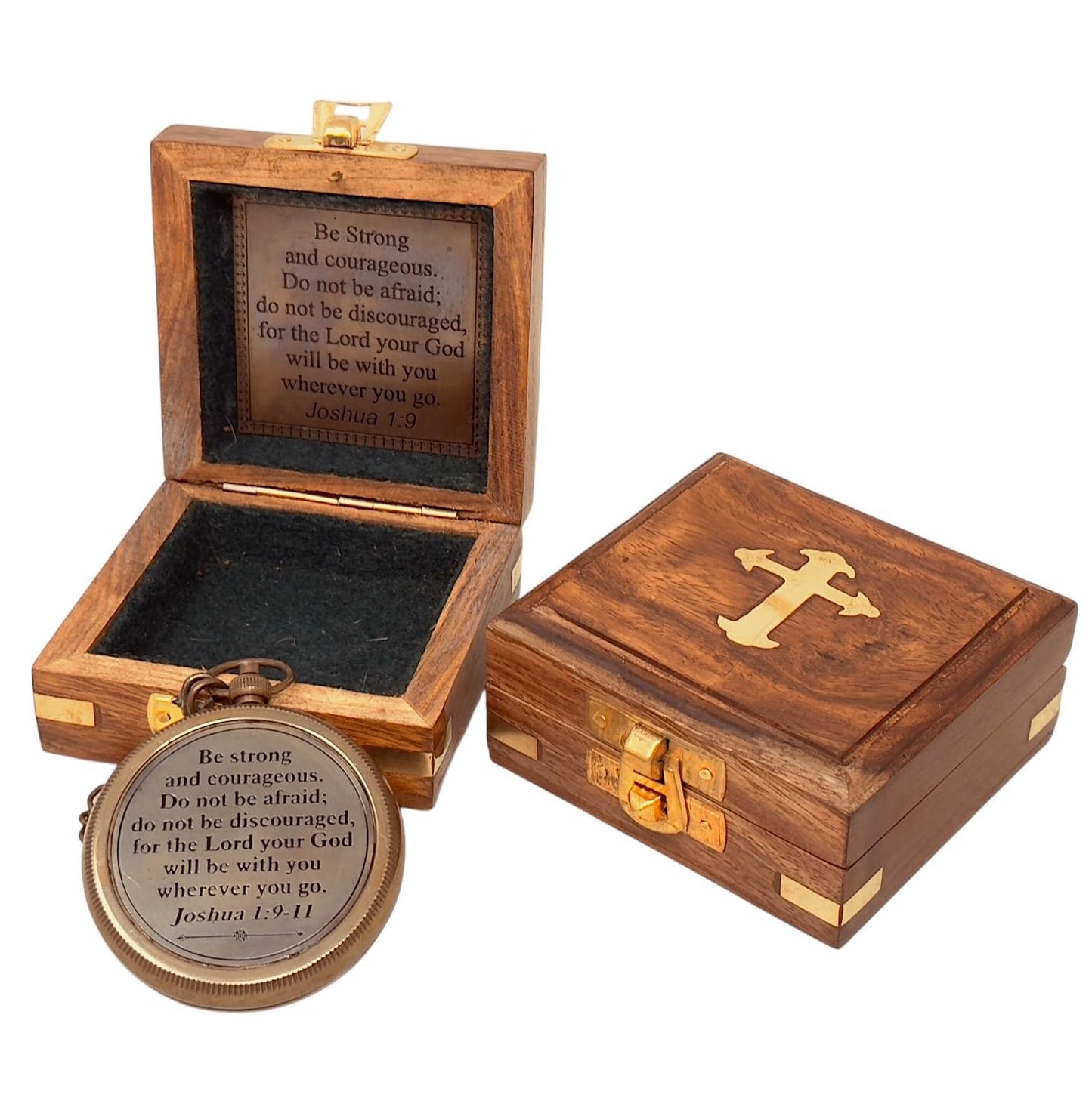 God My Lord Compass - Compass Gift Inspirational Quote Engraved, Graduation Gift, Confirmation Gift, Religious Gift for Men Women Boys Girls Teenage Kids, Baptism Gift